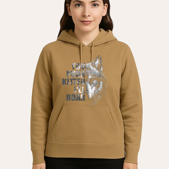 ILl Protect You Kitten No Matter What Funny Alpha Wolf Meme Hoodie