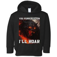 ILl Protect You Kitten No Matter What Funny Alpha Wolf Meme Toddler Hoodie