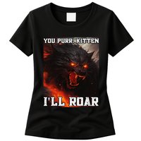 ILl Protect You Kitten No Matter What Funny Alpha Wolf Meme Womens T-Shirt