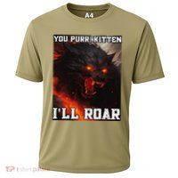 ILl Protect You Kitten No Matter What Funny Alpha Wolf Meme Performance Shirt