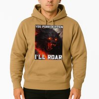 ILl Protect You Kitten No Matter What Funny Alpha Wolf Meme Hoodie