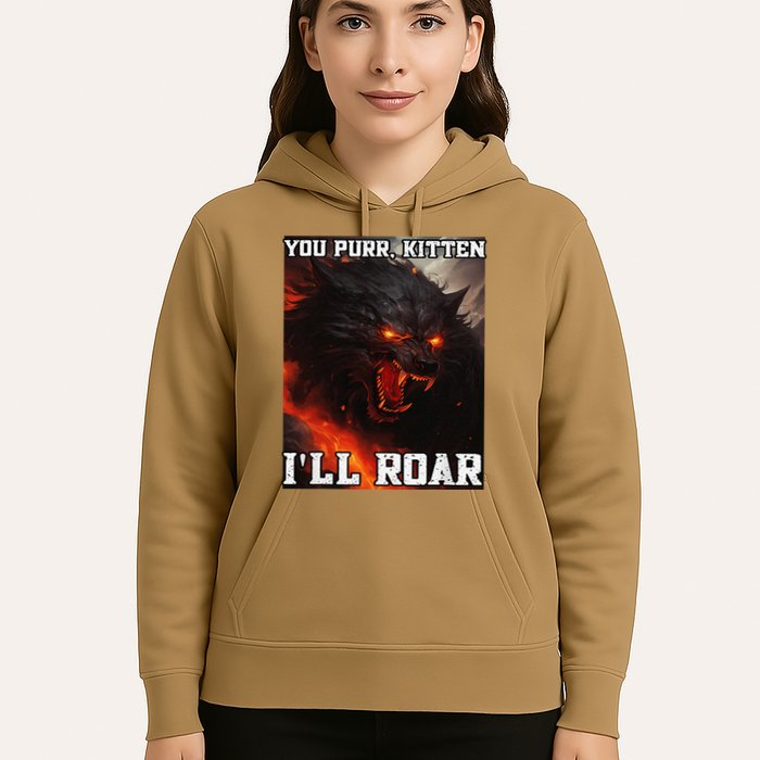 ILl Protect You Kitten No Matter What Funny Alpha Wolf Meme Hoodie