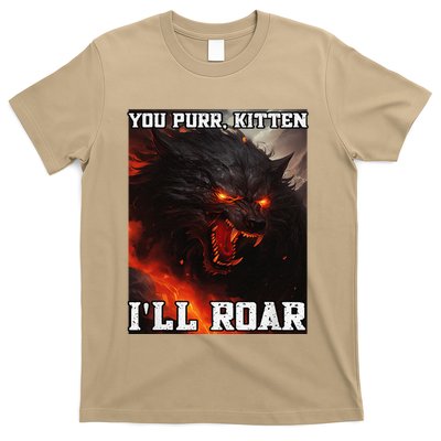 ILl Protect You Kitten No Matter What Funny Alpha Wolf Meme T-Shirt