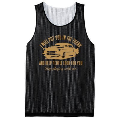 ILl Put You In The Trunk DonT Test Me Classic Cars Graphic Mesh Reversible Basketball Jersey Tank