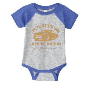 Ill Put You In The Trunk Dont Test Me Classic Cars Graphic Infant Baby Jersey Bodysuit