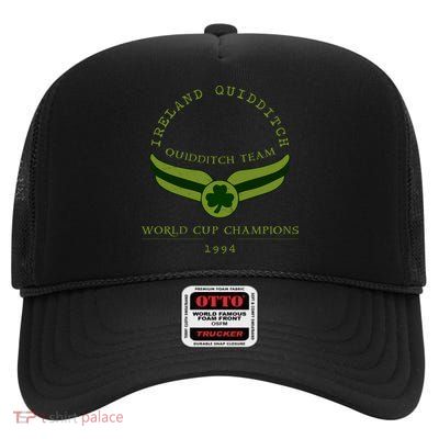 Ireland Quidditch 1994 World Champs High Crown Mesh Back Trucker Hat