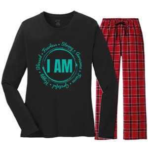 Inspirational Quote Apparel When Kindness Matters Women's Long Sleeve Flannel Pajama Set 