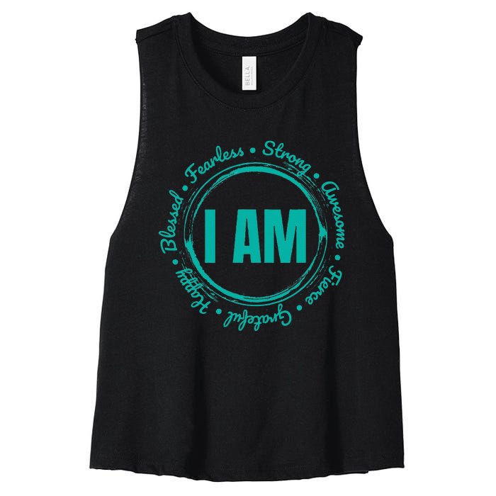 Inspirational Quote Apparel When Kindness Matters Women's Racerback Cropped Tank