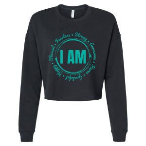 Inspirational Quote Apparel When Kindness Matters Cropped Pullover Crew