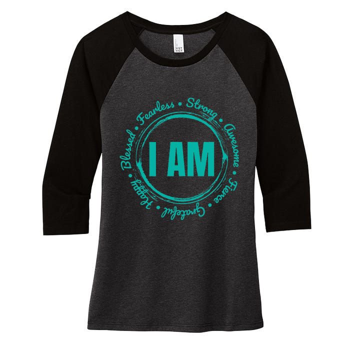 Inspirational Quote Apparel When Kindness Matters Women's Tri-Blend 3/4-Sleeve Raglan Shirt