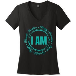 Inspirational Quote Apparel When Kindness Matters Women's V-Neck T-Shirt