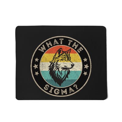 Ironic Quote Brainrot Meme What The Sigma Male Mousepad