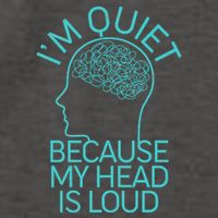 I'm Quiet Because My Head Is Loud Vector Backpack