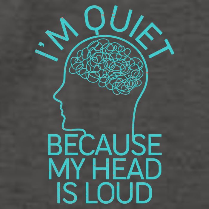 I'm Quiet Because My Head Is Loud Vector Backpack