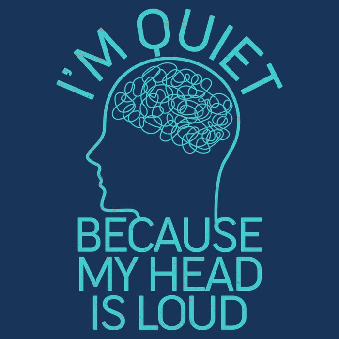 I'm Quiet Because My Head Is Loud 16 in Basic Backpack