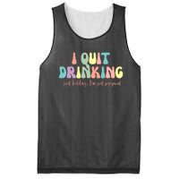 I Quit Drinking Just Kidding I'm Pregnant Funny Mesh Reversible Basketball Jersey Tank