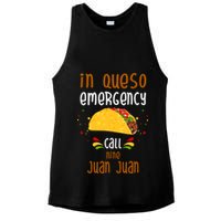 In Queso Emergency Call Nine Juan Juan Funny Mexican Ladies PosiCharge Tri-Blend Wicking Tank