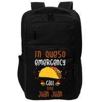 In Queso Emergency Call Nine Juan Juan Funny Mexican Impact Tech Backpack