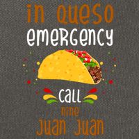 In Queso Emergency Call Nine Juan Juan Funny Mexican Cotton Canvas Backpack