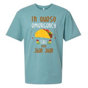 In Queso Emergency Call Nine Juan Juan Funny Mexican Sueded Cloud Jersey T-Shirt