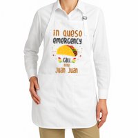 In Queso Emergency Call Nine Juan Juan Funny Mexican Apron