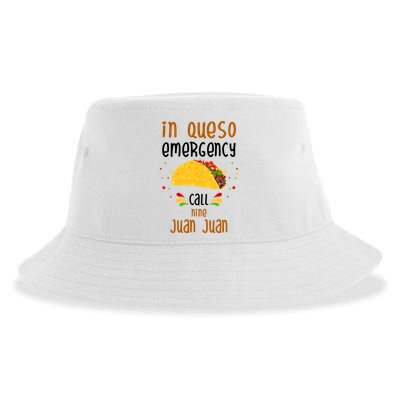 In Queso Emergency Call Nine Juan Juan Funny Mexican Sustainable Bucket Hat