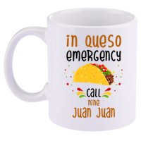 In Queso Emergency Call Nine Juan Juan Funny Mexican 11oz C Handle Ceramic Mug