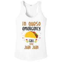 In Queso Emergency Call Nine Juan Juan Funny Mexican Ladies PosiCharge Competitor Racerback Tank