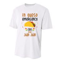 In Queso Emergency Call Nine Juan Juan Funny Mexican Youth Performance Sprint T-Shirt