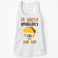 In Queso Emergency Call Nine Juan Juan Funny Mexican Womens Tank Top