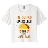In Queso Emergency Call Nine Juan Juan Funny Mexican Crop Top