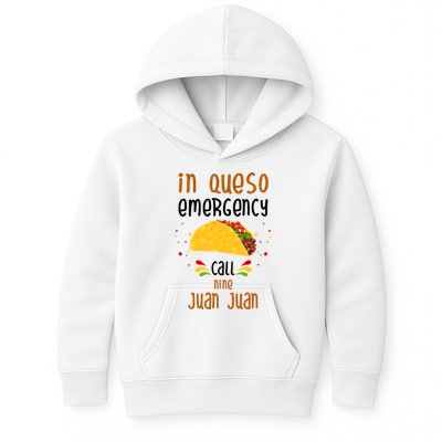In Queso Emergency Call Nine Juan Juan Funny Mexican Kids Hoodie
