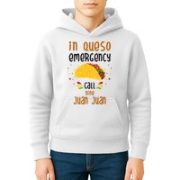 In Queso Emergency Call Nine Juan Juan Funny Mexican Kids Hoodie