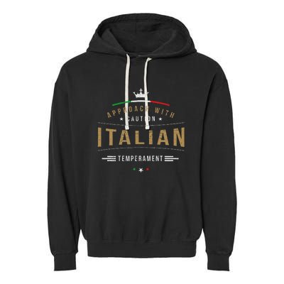 Italian Quote Funny Italy Pun Garment-Dyed Fleece Hoodie