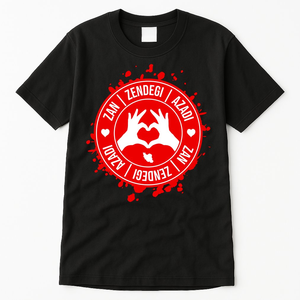 Iran Quote Free Iran | Zan Zendegi Azadi | Love Freedom Tall T-Shirt