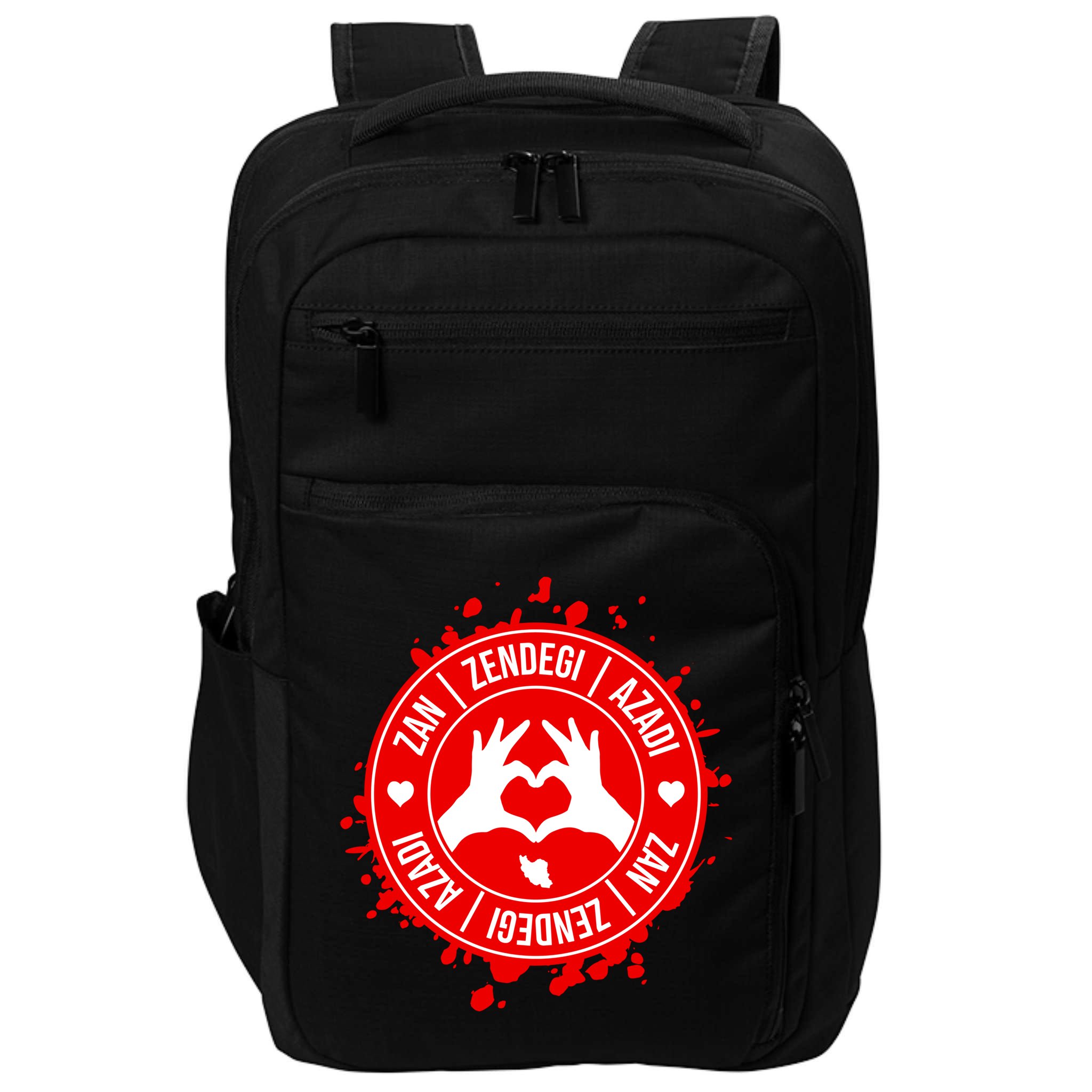 Iran Quote Free Iran | Zan Zendegi Azadi | Love Freedom Impact Tech Backpack