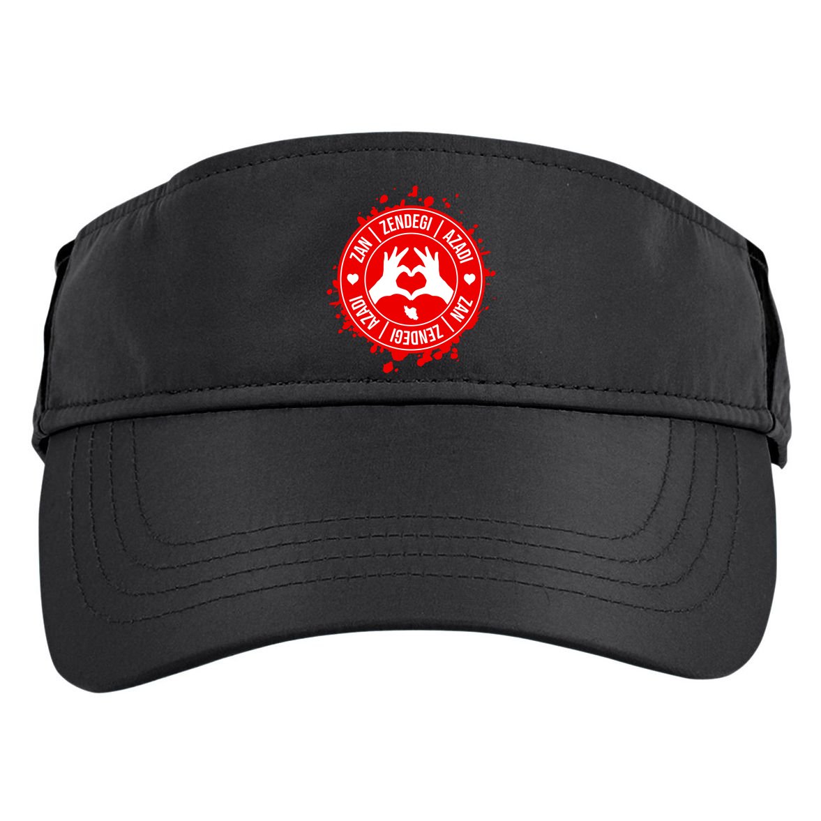 Iran Quote Free Iran | Zan Zendegi Azadi | Love Freedom Adult Drive Performance Visor
