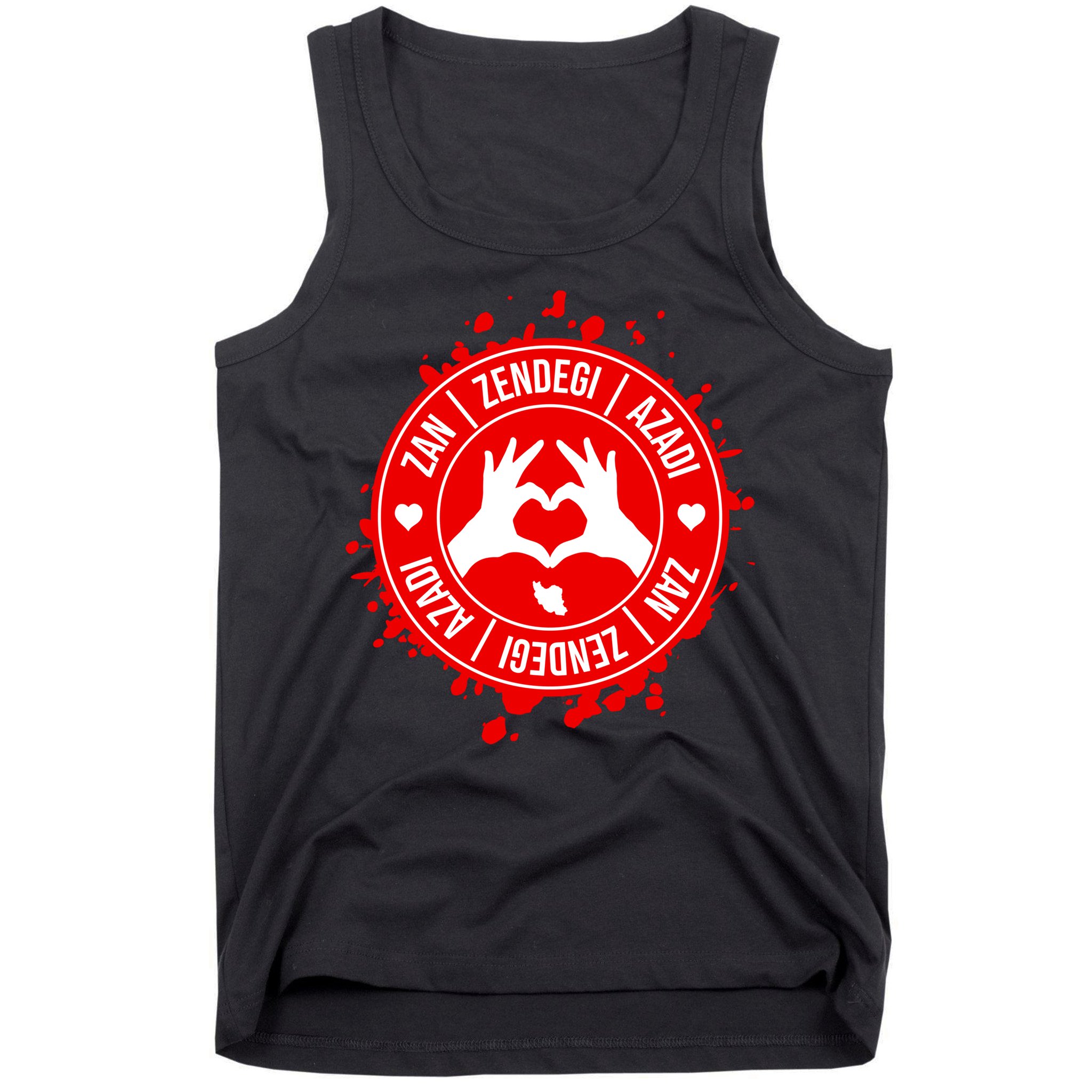 Iran Quote Free Iran | Zan Zendegi Azadi | Love Freedom Tank Top