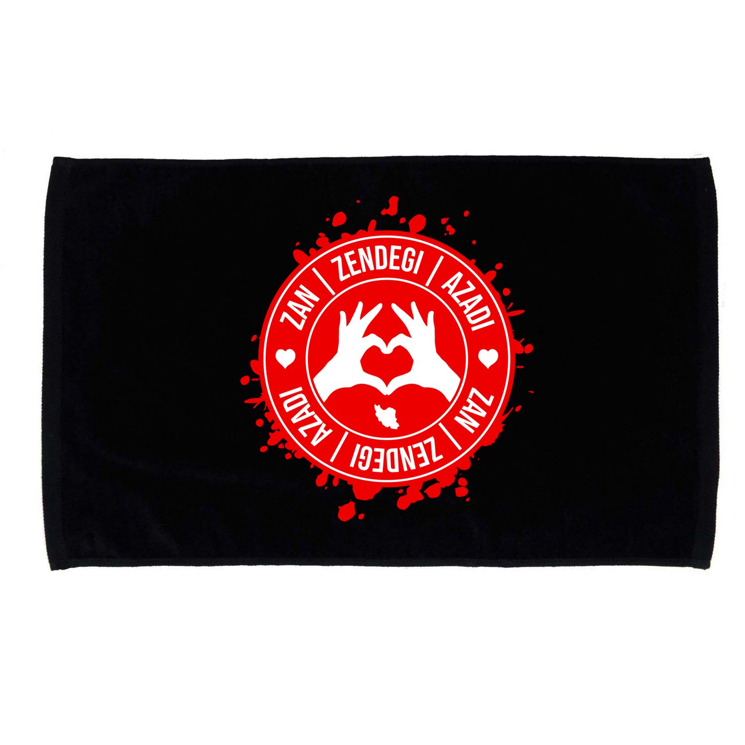 Iran Quote Free Iran | Zan Zendegi Azadi | Love Freedom Microfiber Hand Towel