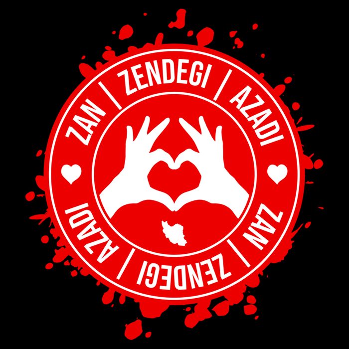 Iran Quote Free Iran | Zan Zendegi Azadi | Love Freedom Cropped Pullover Crew