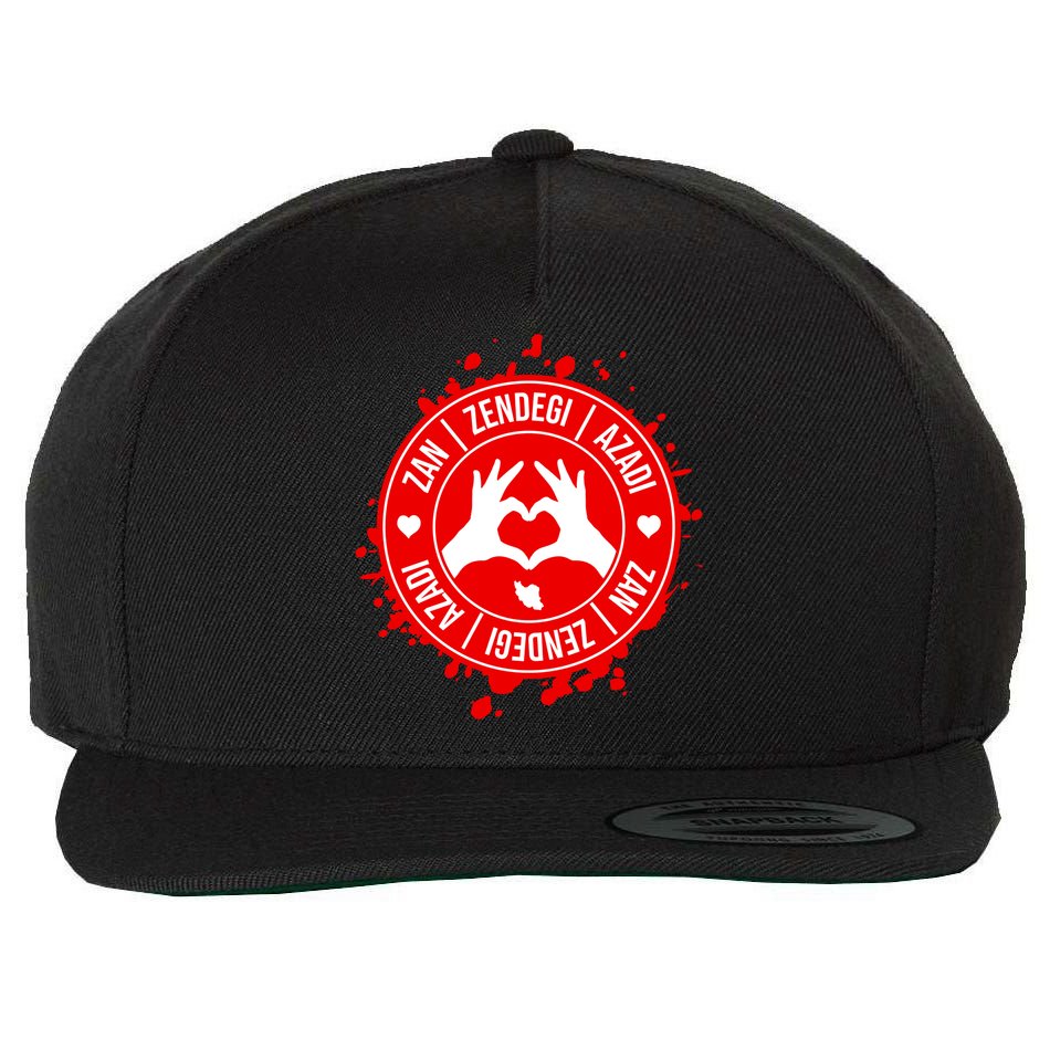 Iran Quote Free Iran | Zan Zendegi Azadi | Love Freedom Wool Snapback Cap