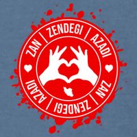 Iran Quote Free Iran | Zan Zendegi Azadi | Love Freedom Garment-Dyed Sweatshirt