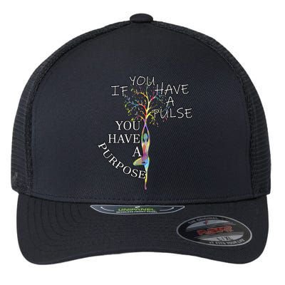 Inspirational Quotes Graphic Motivational Yoga Gift Flexfit Unipanel Trucker Cap