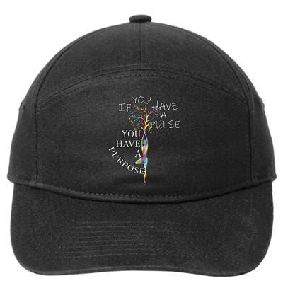 Inspirational Quotes Graphic Motivational Yoga Gift 7-Panel Snapback Hat