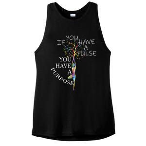 Inspirational Quotes Graphic Motivational Yoga Gift Ladies PosiCharge Tri-Blend Wicking Tank