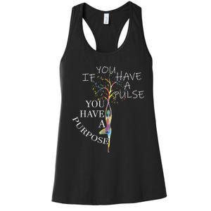 Inspirational Quotes Graphic Motivational Yoga Gift Women's Racerback Tank