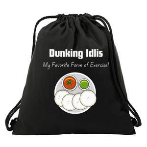 Indian Quotes Idli Lovers Indian Food Culture Drawstring Bag