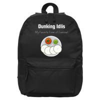 Indian Quotes Idli Lovers Indian Food Culture 16 in Basic Backpack