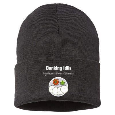 Indian Quotes Idli Lovers Indian Food Culture Sustainable Knit Beanie