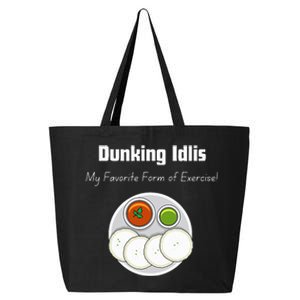 Indian Quotes Idli Lovers Indian Food Culture 25L Jumbo Tote